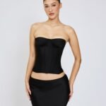 Amara Corset Top - Black