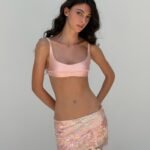 Belle Mini Skirt Pink Sequined