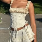 Gia corset top - Ivory