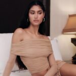 Lesli Off Shoulder Top - Nude