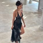 Marcia Halter Maxi Dress Black